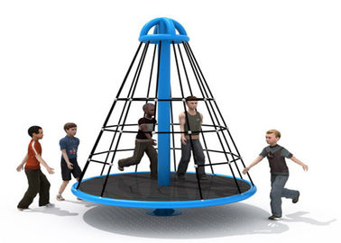 Wear Resistant Pyramid Rope Climbing Frame / Elementary School Playground Equipment