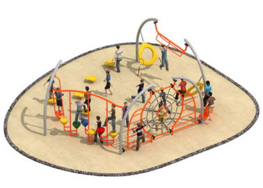 Luxury Style Rope Playground Equipment Climbing Structure Customized Size