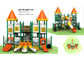 Castle style with small bending slide safety galvanized steel pipe outdoor playground for outdoor activities TQ-CB1119